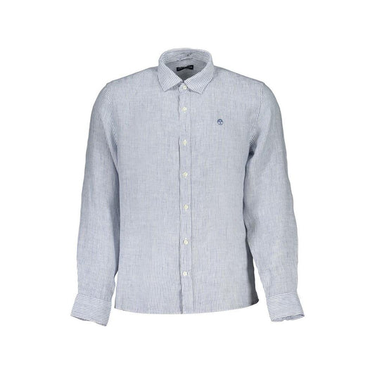 North Sails Blue Linen Shirt North Sails