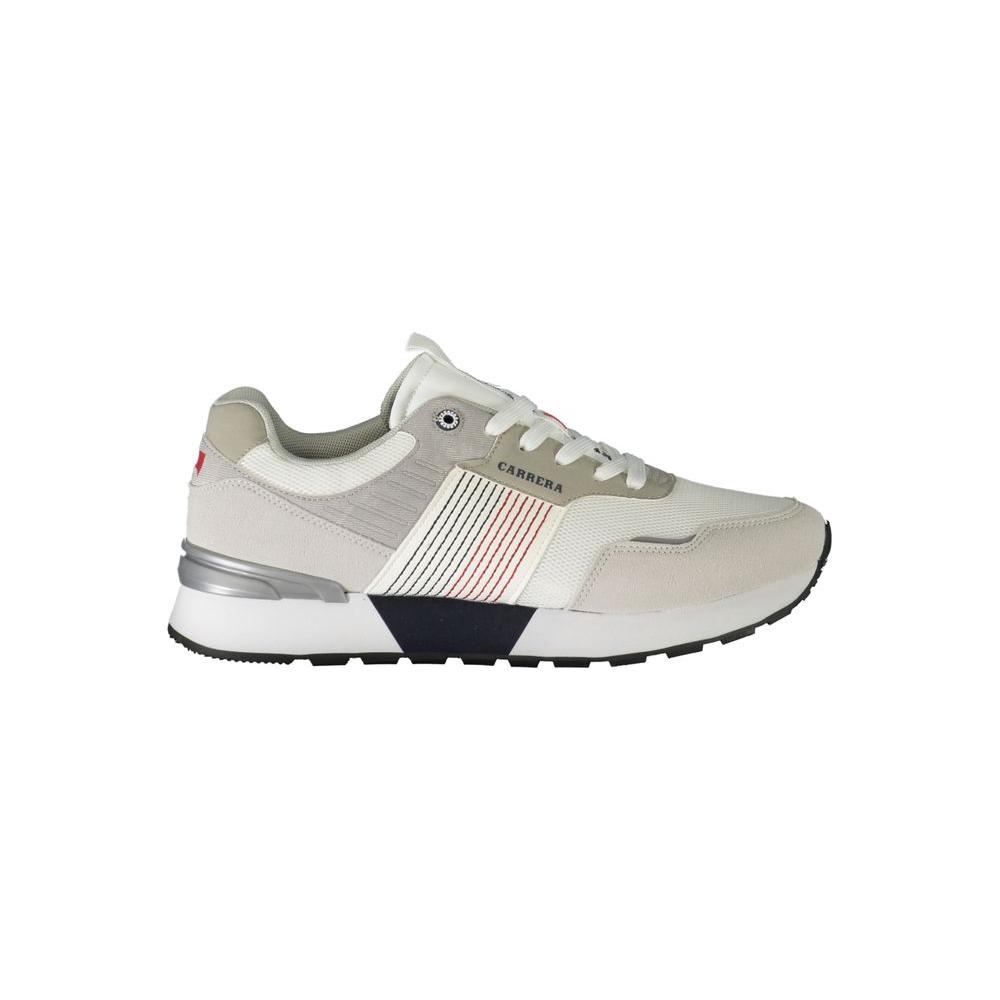 White Polyester Sneaker