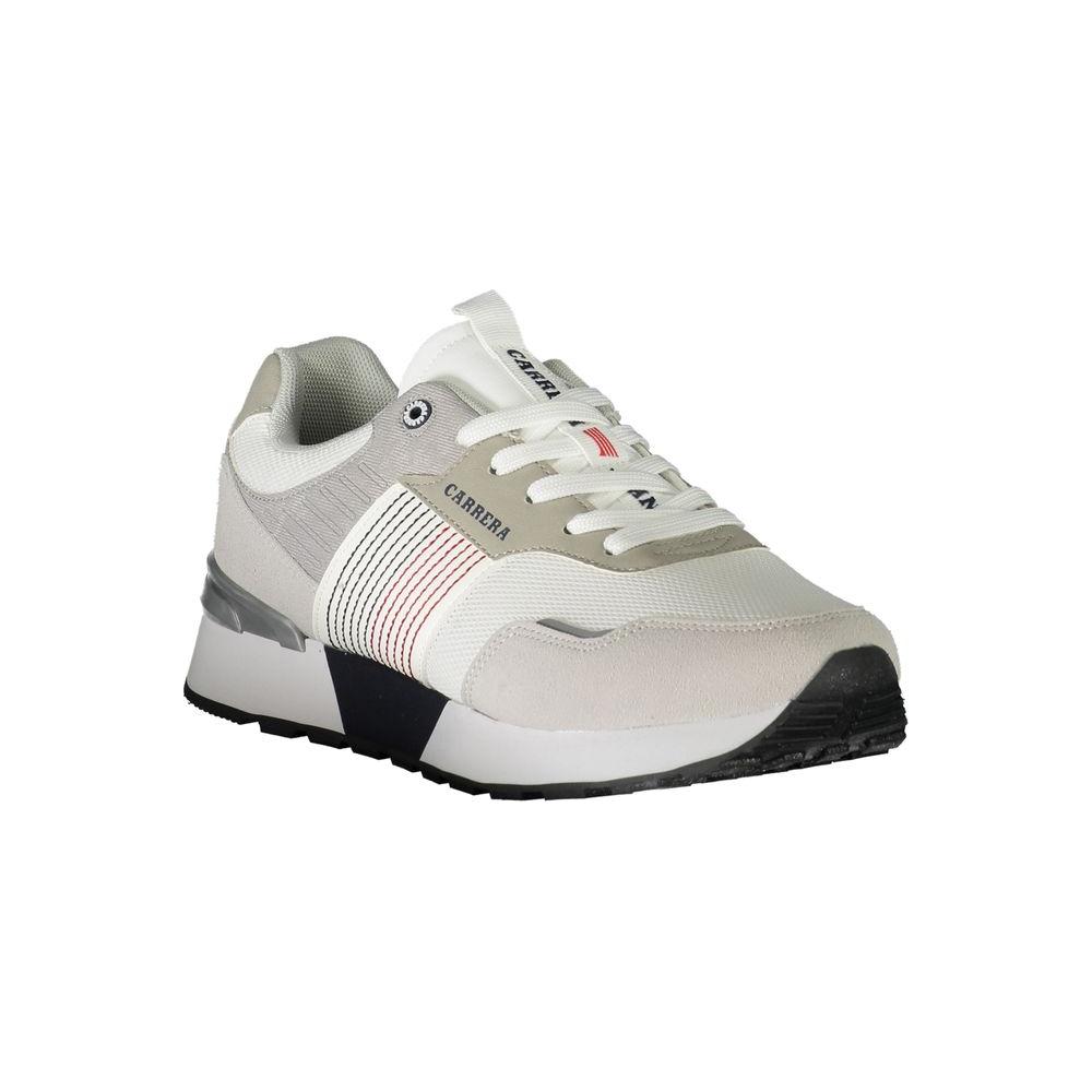 White Polyester Sneaker