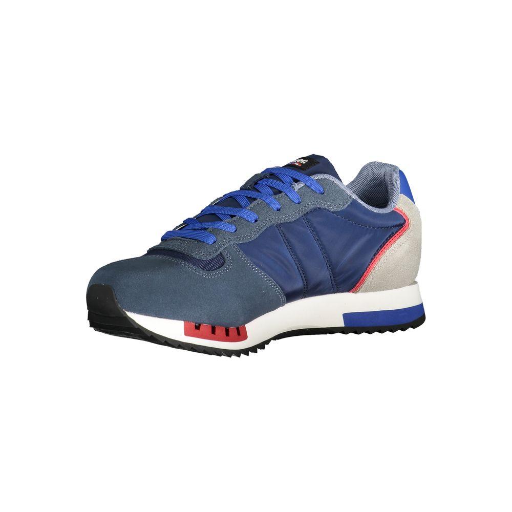 Blue Polyester Sneaker