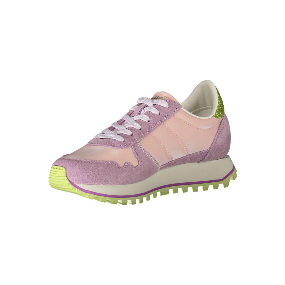 Pink Polyester Sneaker