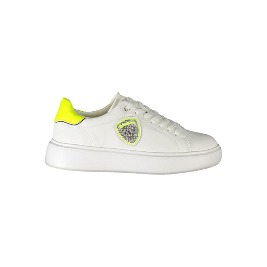 White Polyester Sneaker