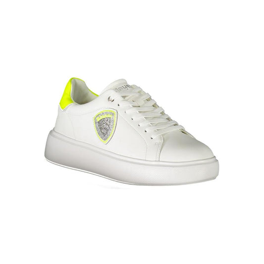 White Polyester Sneaker