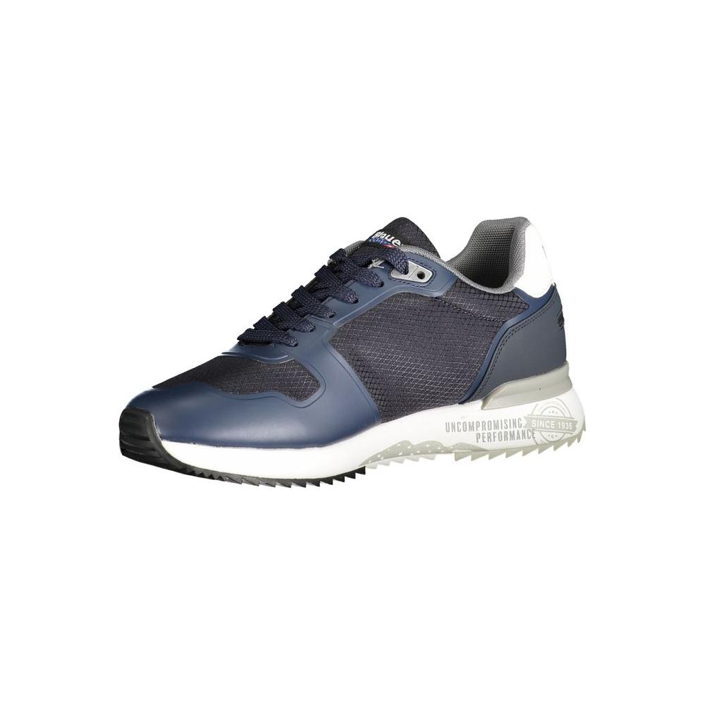 Blue Polyester Sneaker