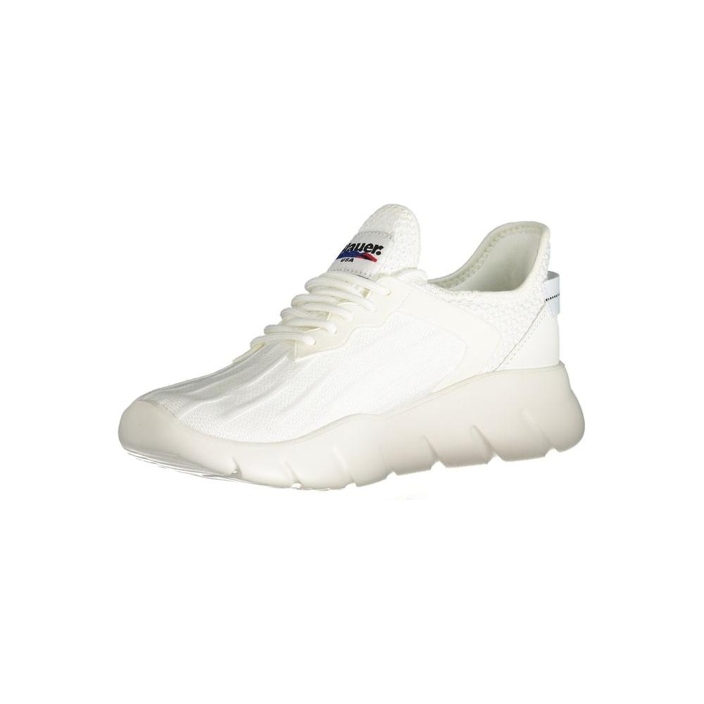 White Polyester Sneaker