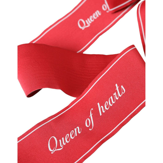 Red Polyester QUEEN OF HEARTS Belt