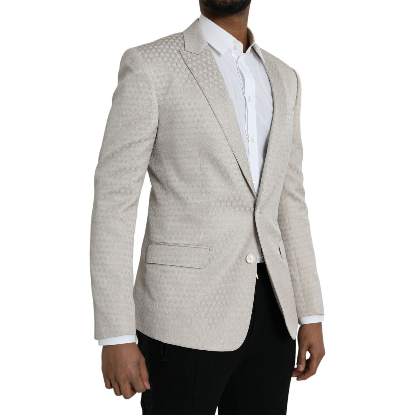 Beige MARTINI Single Breasted Coat Blazer