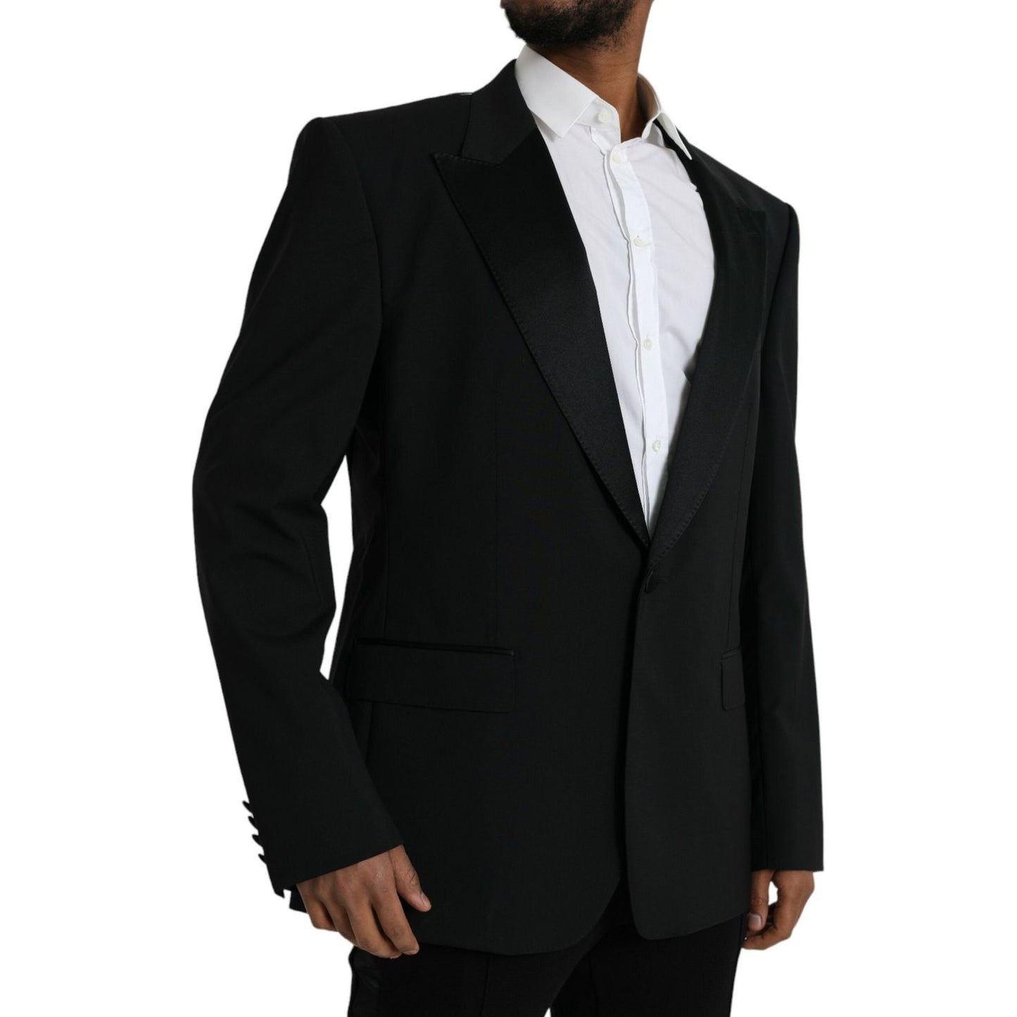 Black SICILIA Single Breasted Coat Blazer