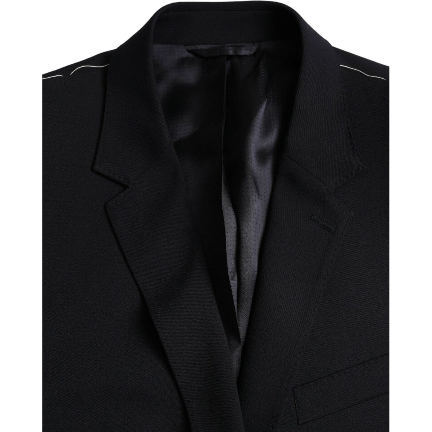 Black MARTINI Single Breasted Coat Blazer