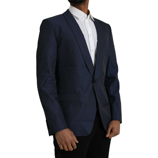 Blue MARTINI Shawl Single Breasted Blazer