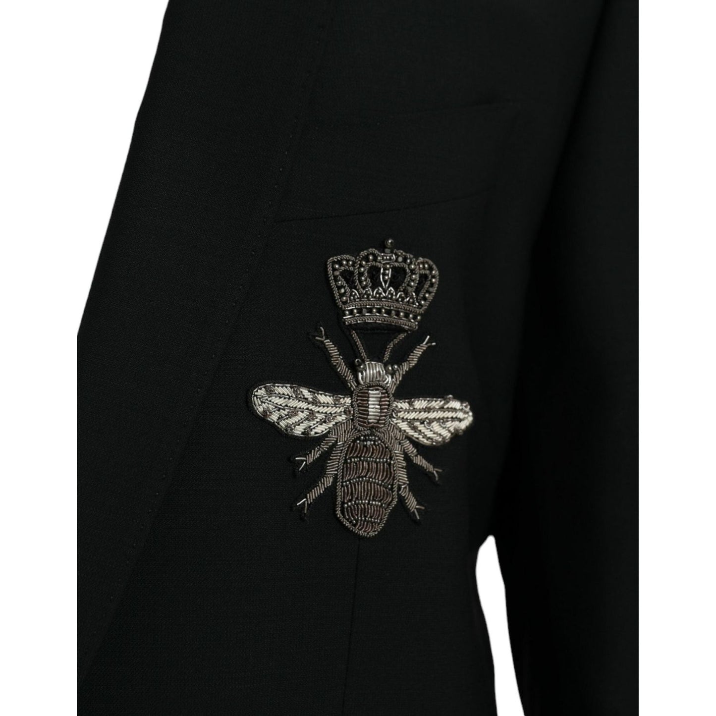 Black Crown Bee MARTINI Single Breasted Coat Blazer