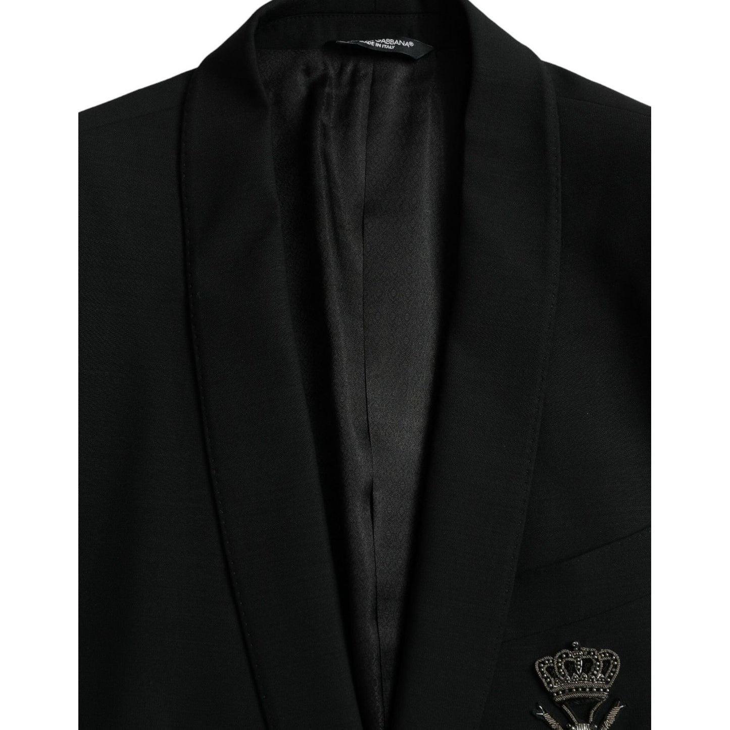 Black Crown Bee MARTINI Single Breasted Coat Blazer