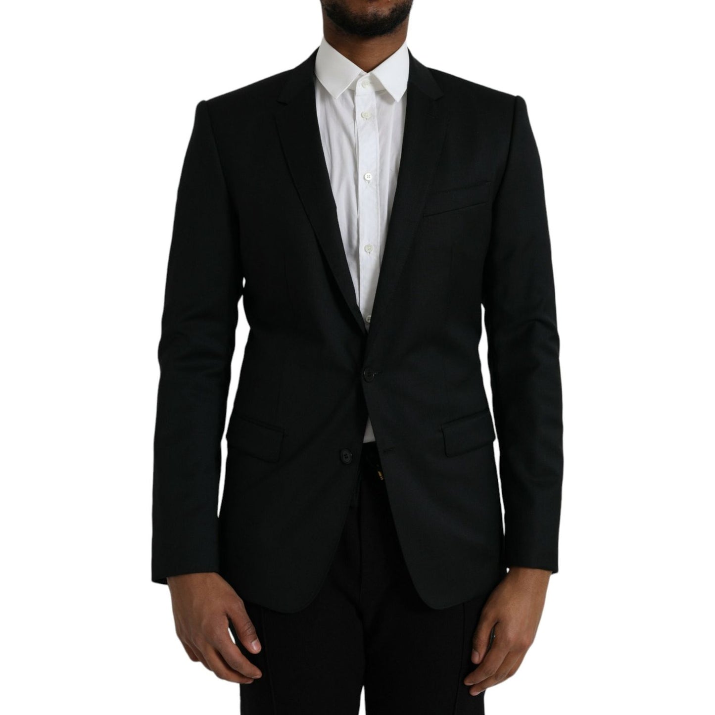 Black Wool MARTINI Single Breasted Blazer