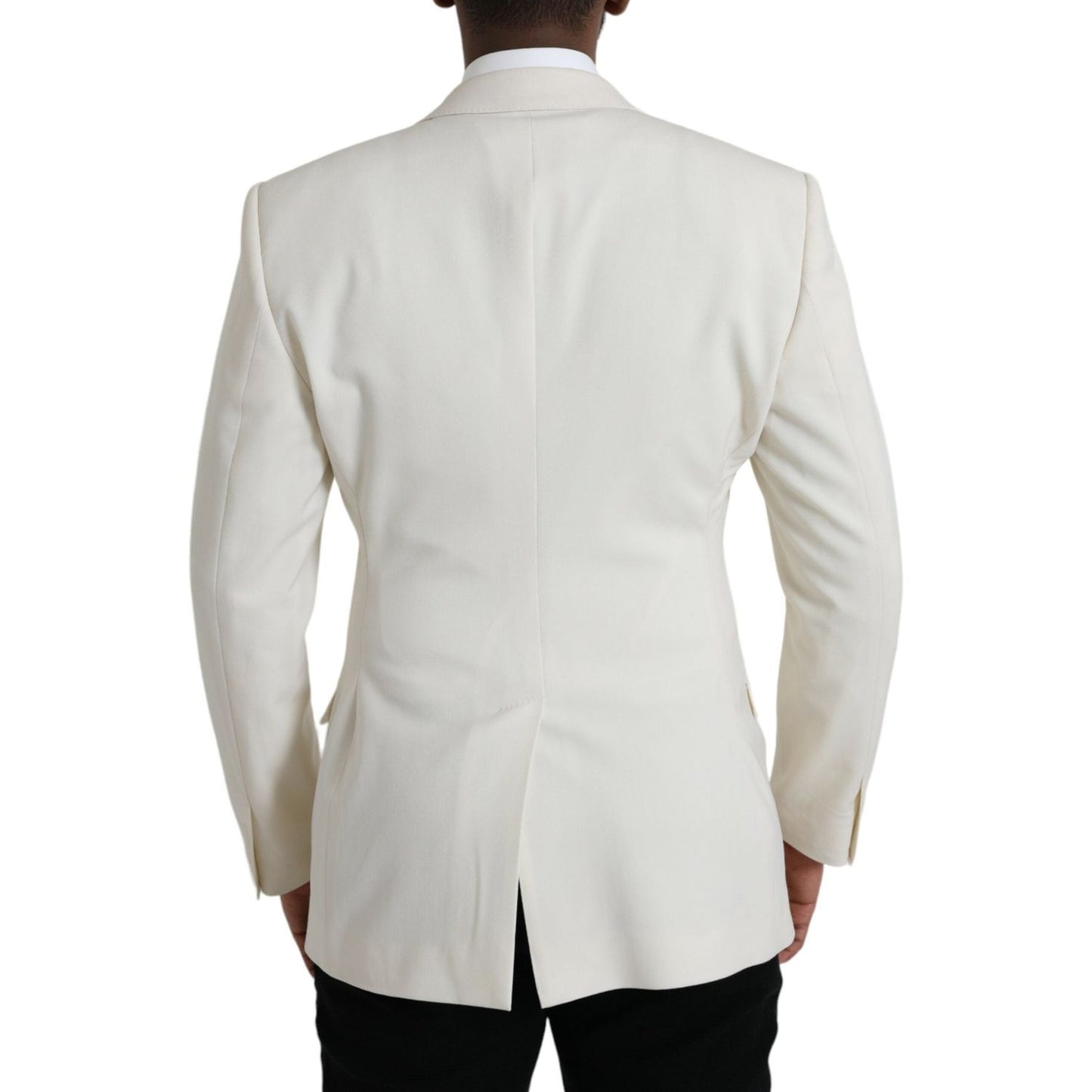 White Wool MARTINI Double Breasted Blazer