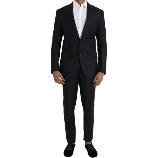 Dark Blue Wool NAPOLI Formal 2 Piece Suit