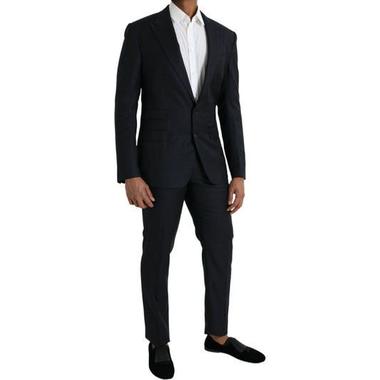 Dark Blue Wool NAPOLI Formal 2 Piece Suit