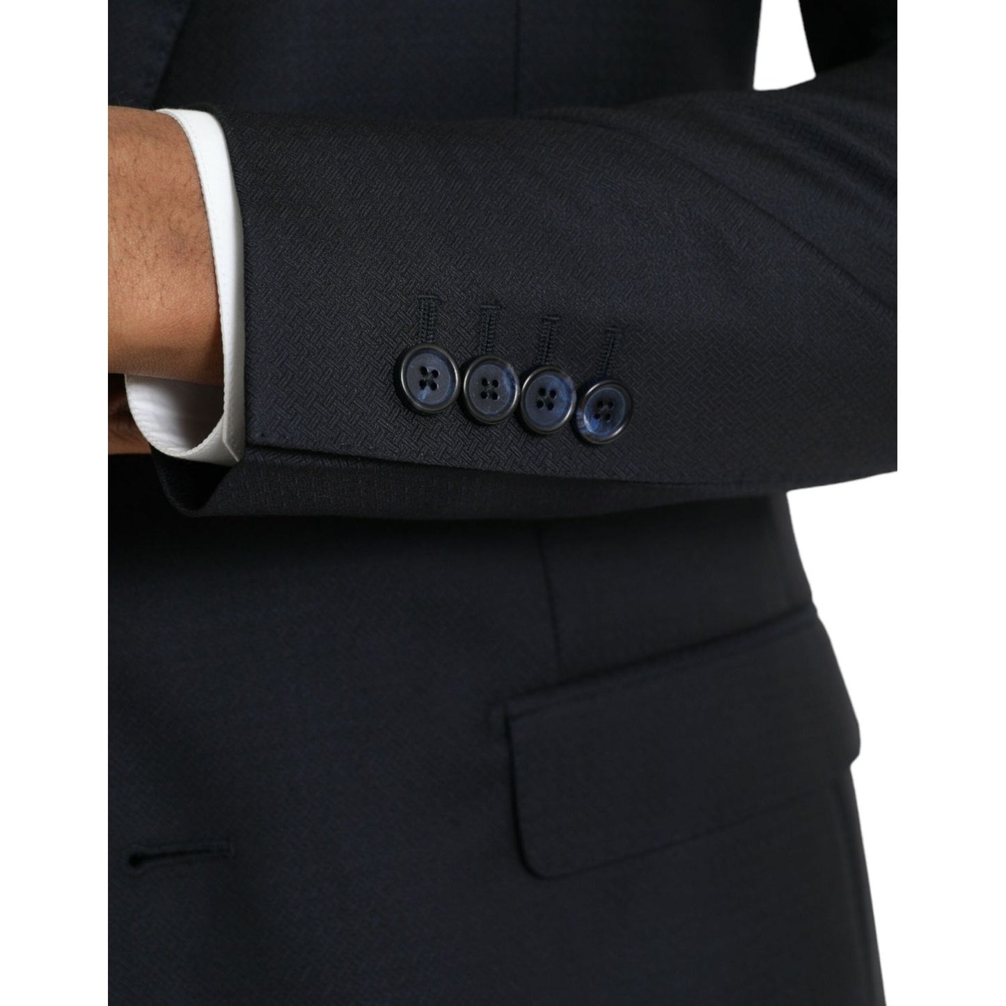 Dark Blue Wool NAPOLI Formal 2 Piece Suit