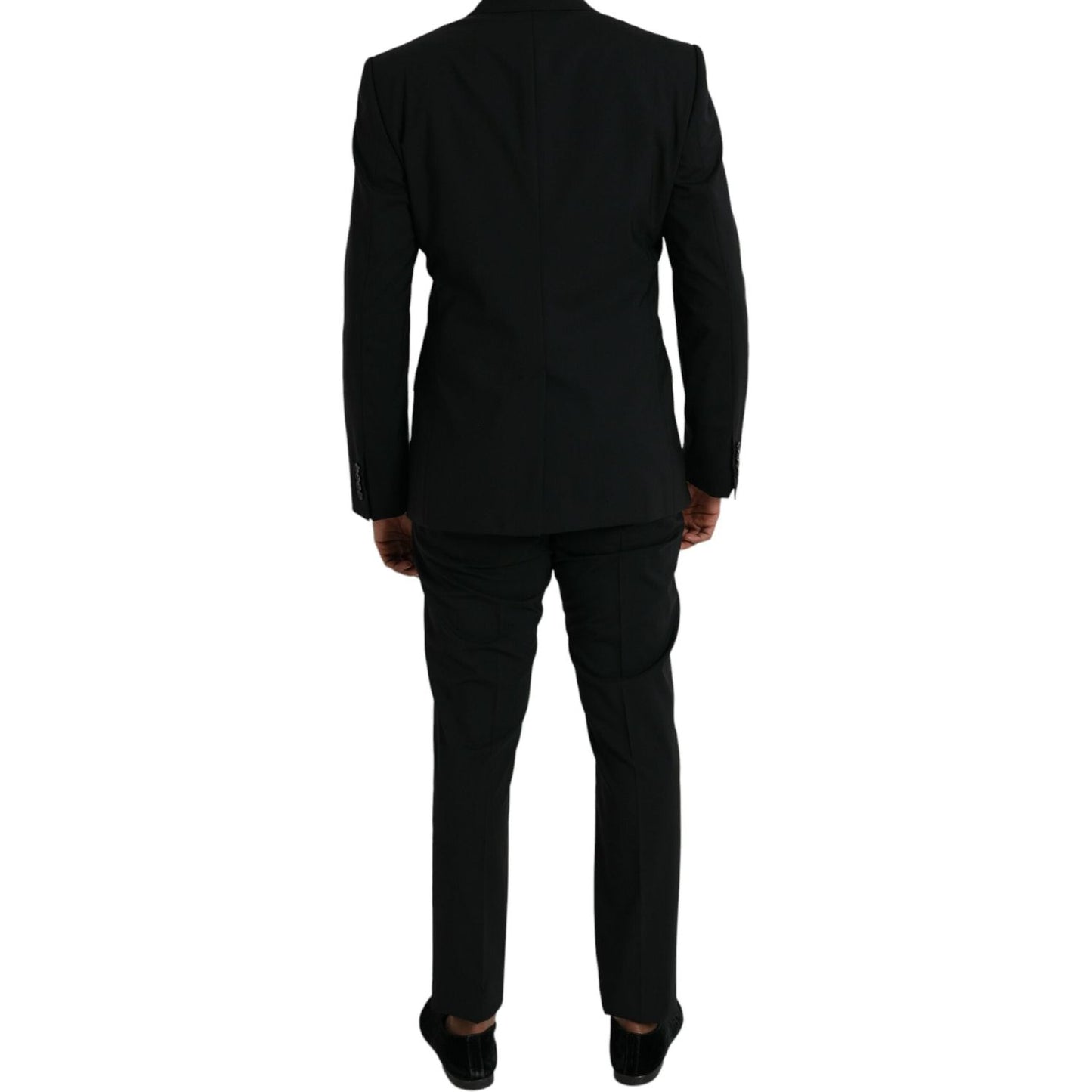 Black Wool MARTINI Formal 2 Piece Suit