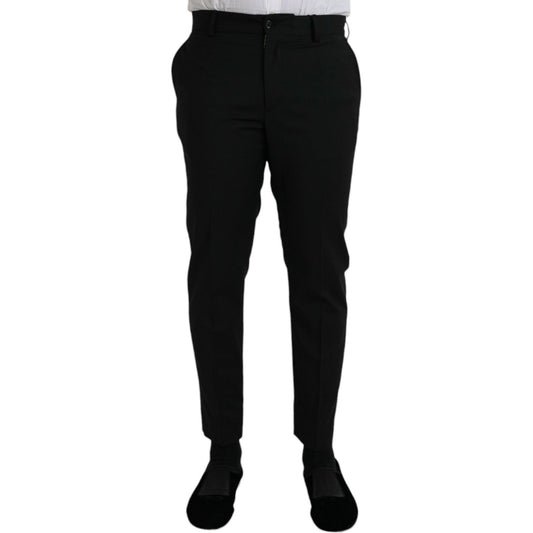 Black Wool SlimFit Dress Formal Pants