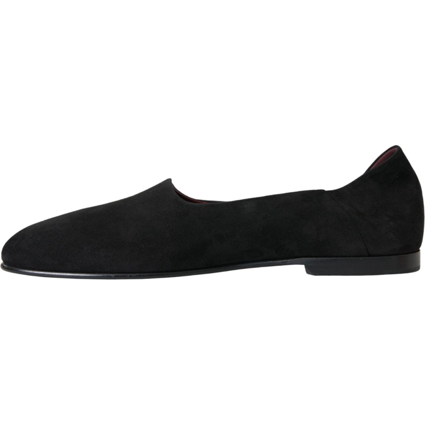 Black Suede Loafers Formal Dress Slip On Shoes