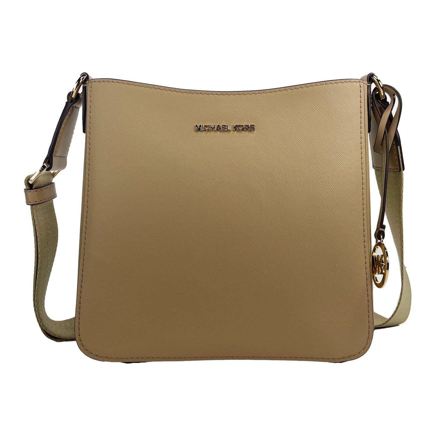 Jet Set Small Messenger Crossbody Bag Camel