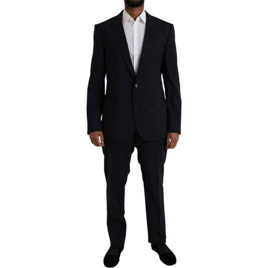 Blue MARTINI Wool Formal 2 Piece Suit