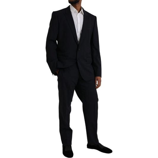 Blue MARTINI Wool Formal 2 Piece Suit