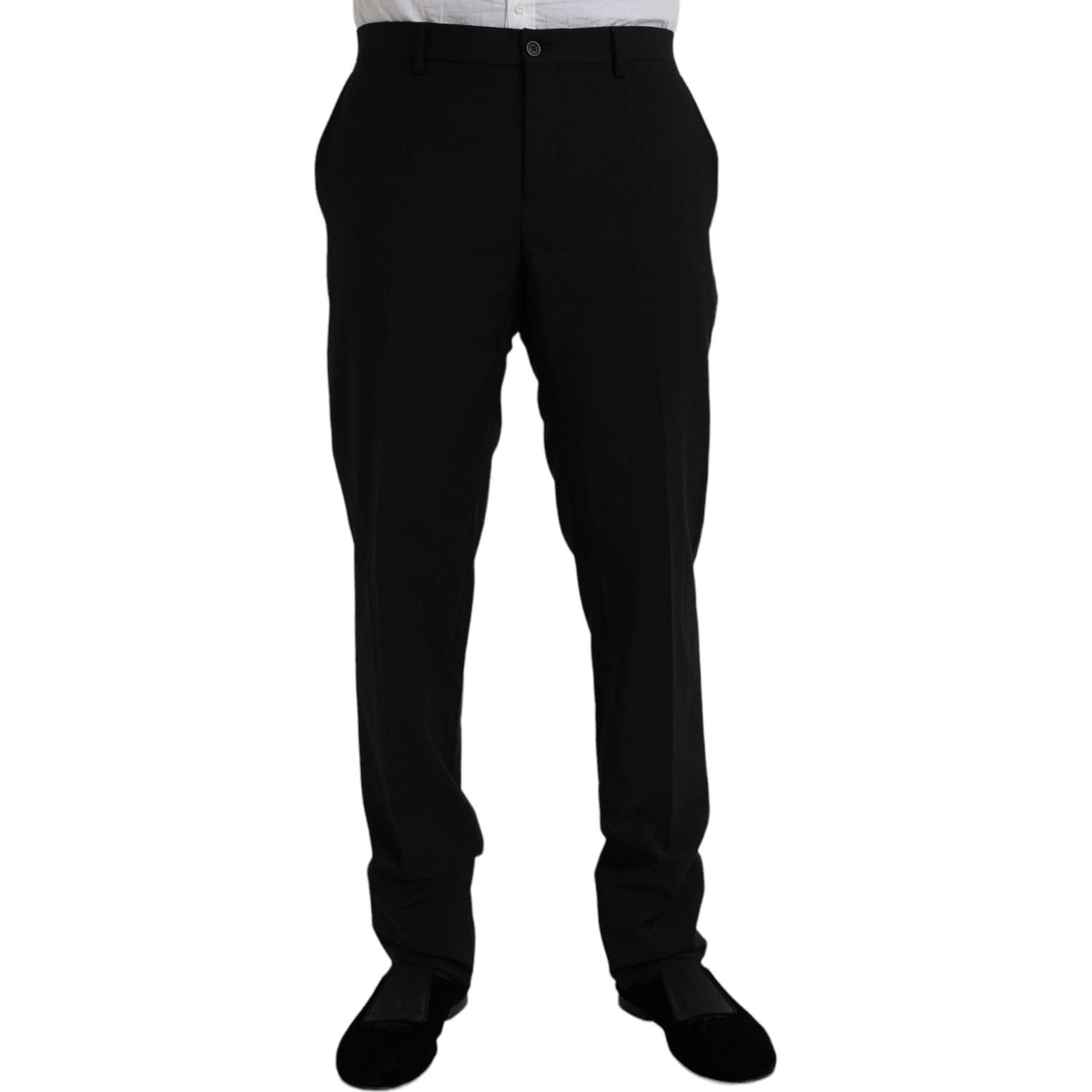 Black Polyester STAFF Formal 3 Piece Suit