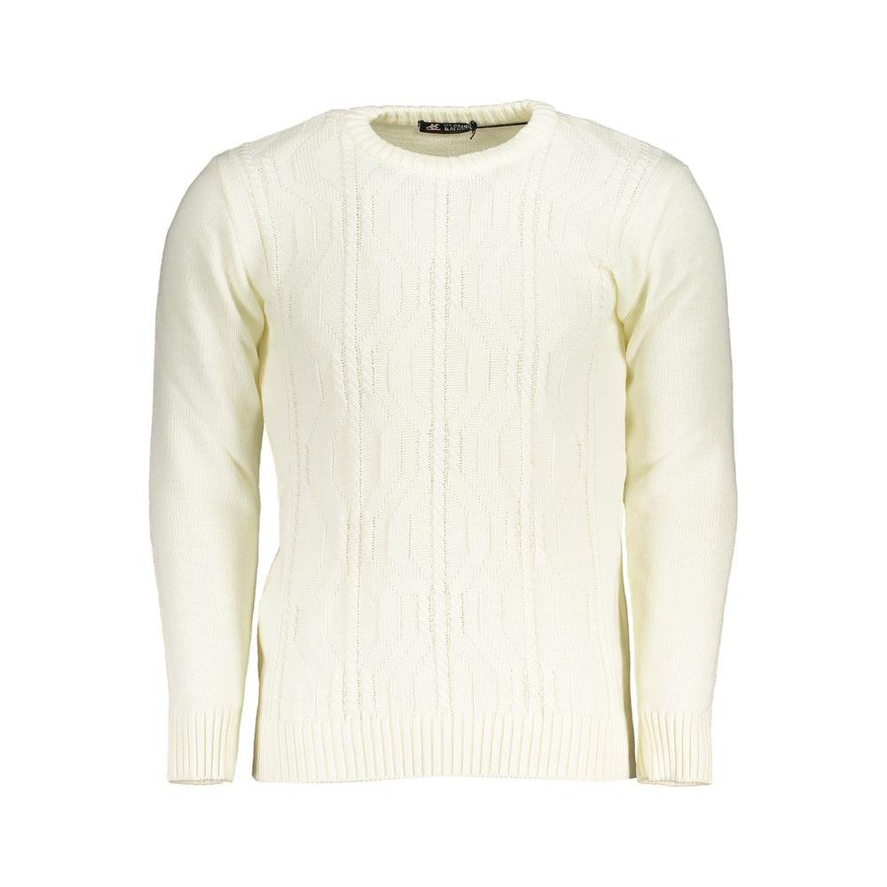 White Fabric Sweater