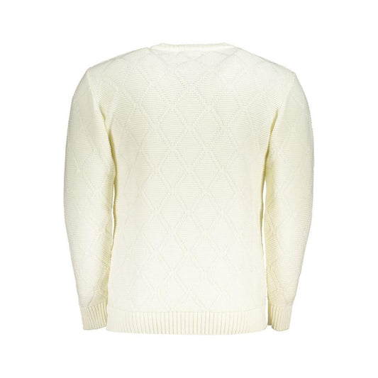 White Fabric Sweater