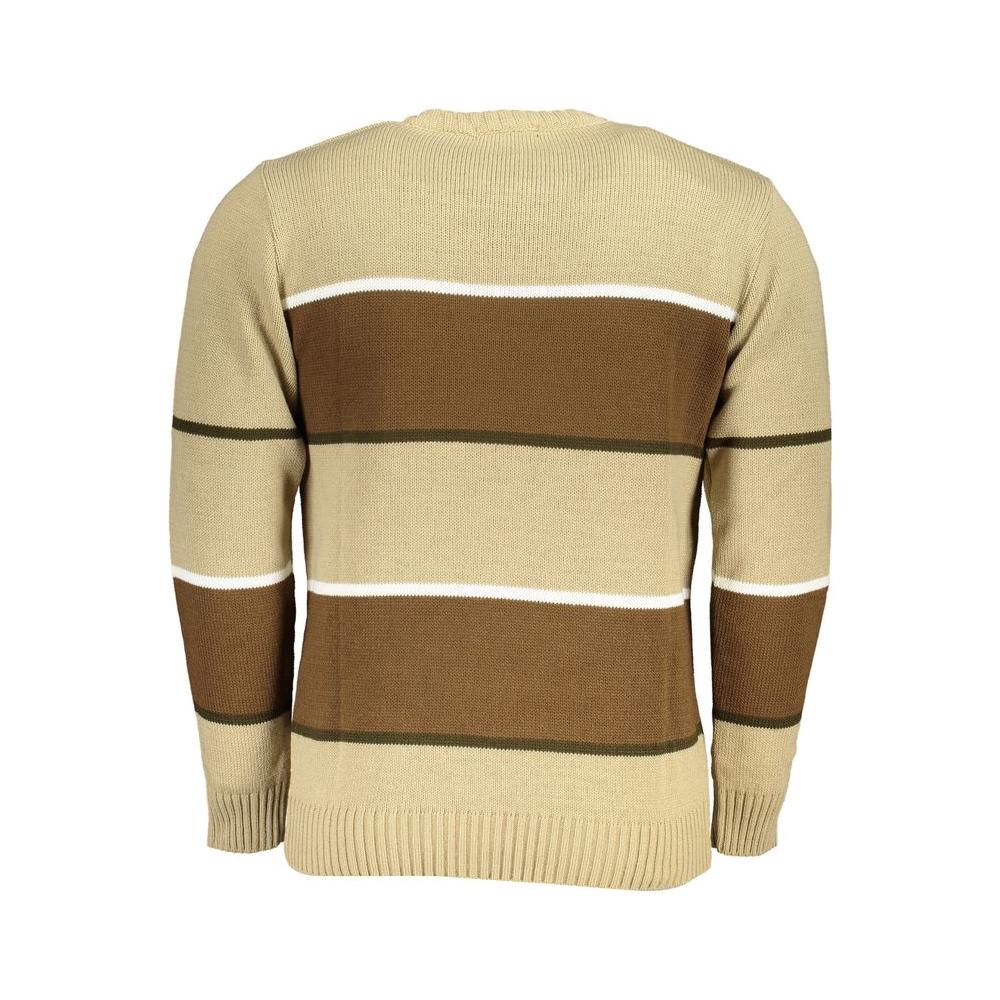 Beige Fabric Sweater