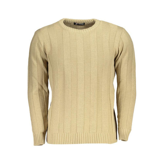 Beige Fabric Sweater