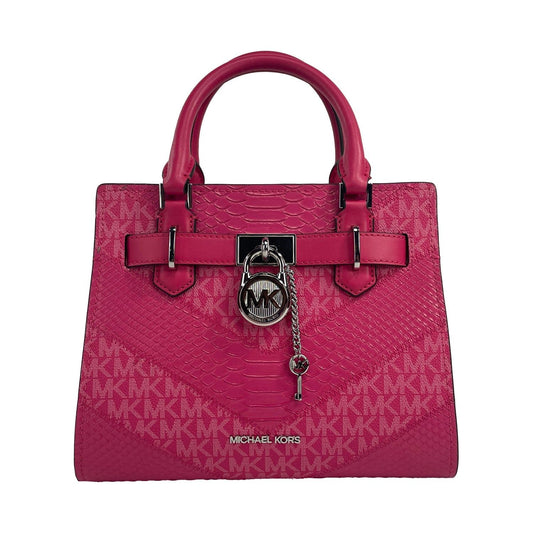 Hamilton Small Electric Pink Satchel Crossbody Bag