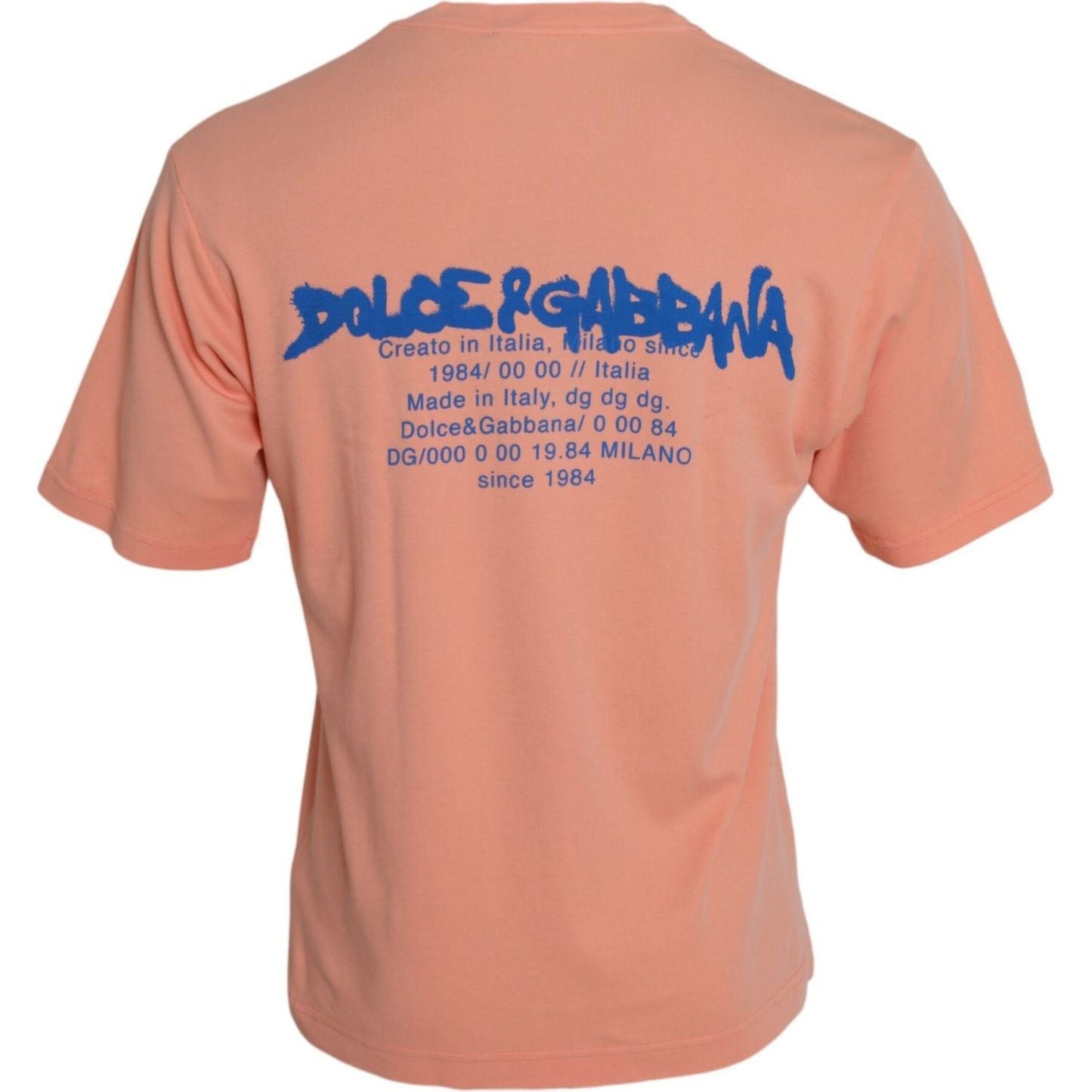 Coral Cotton Logo Print Short Sleeve T-shirt