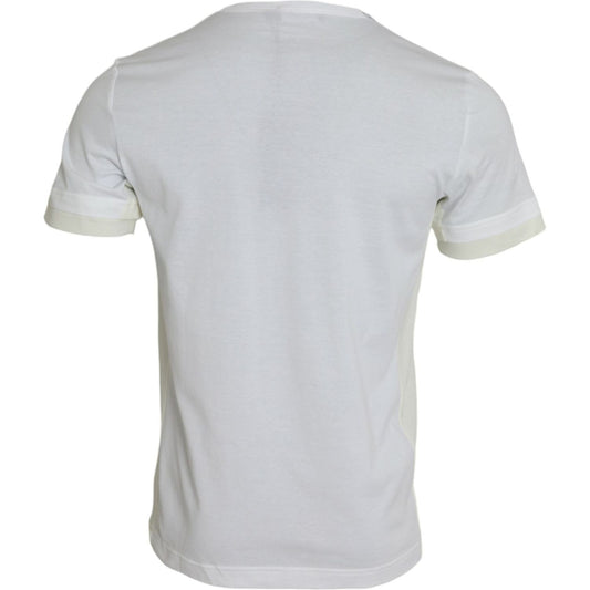 Dolce & Gabbana White Cotton Pocket Short Sleeves T-shirt Dolce & Gabbana