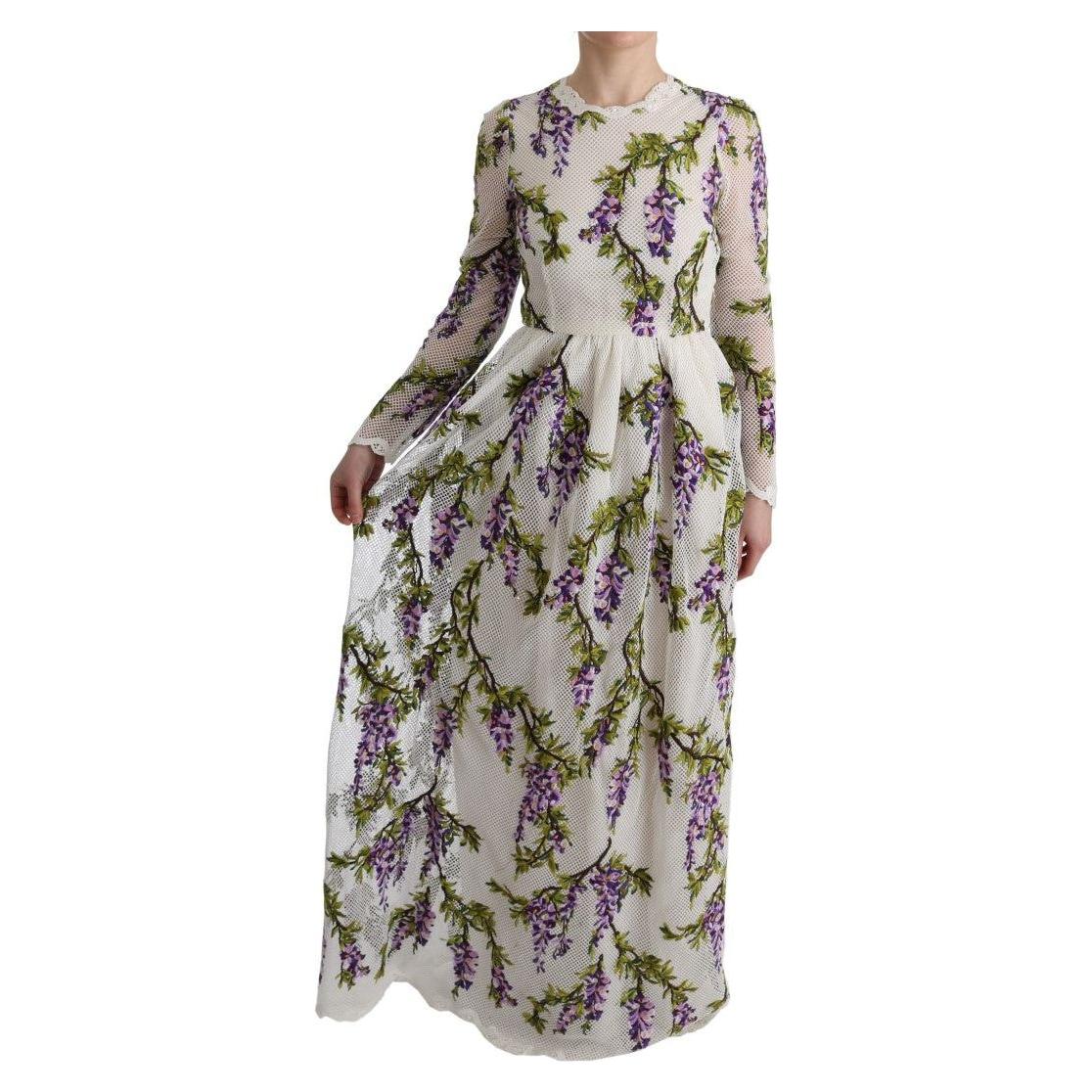 فستان دولتشي آند غابانا ماكسي أنيق بأكمام طويلة وقصة A