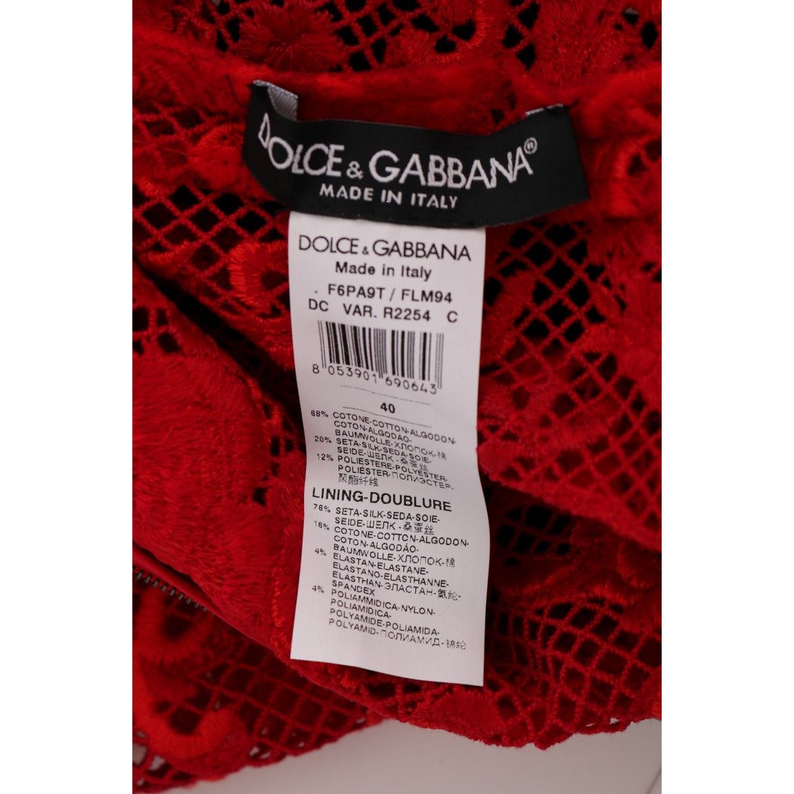 Dolce & Gabbana Elegant Red Sheath Dress with Silk Bow Belt WOMAN DRESSES red-floral-ricamo-sheath-long-dress