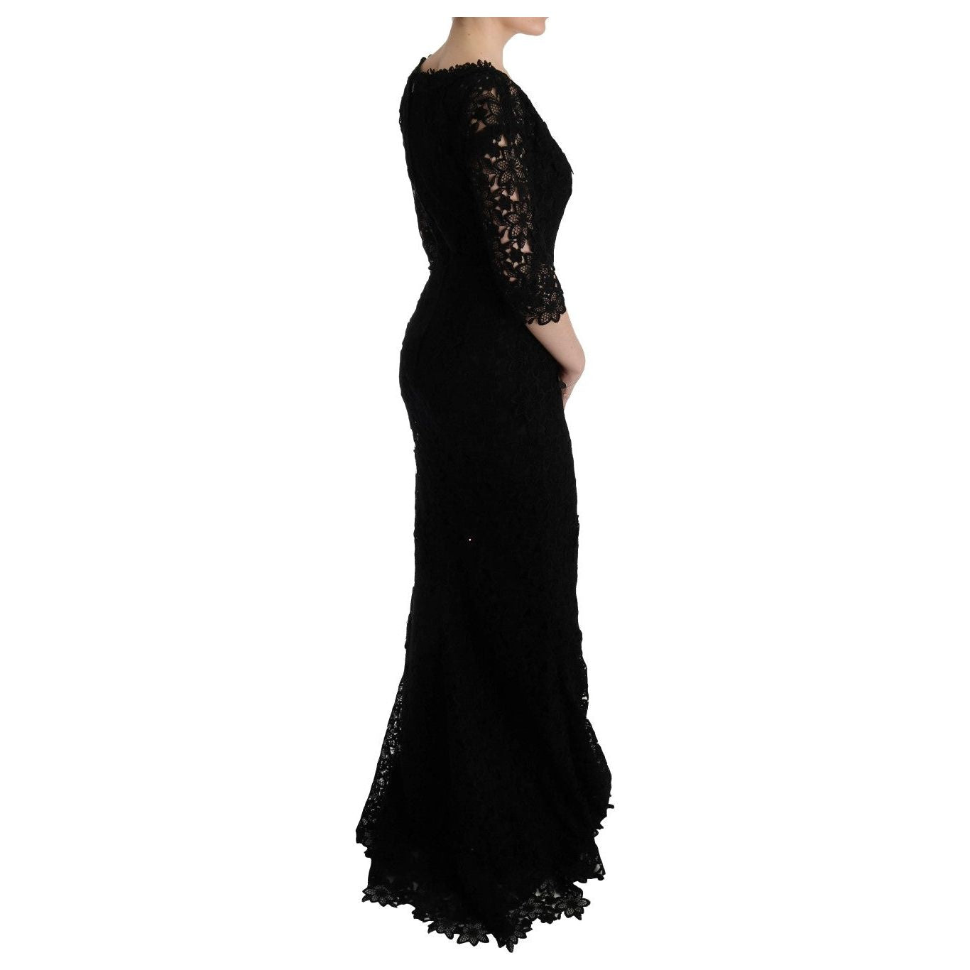 Elegant Black Sheath Dress with Silk Lining