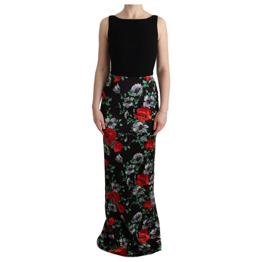 Elegant Floral Sheath Gown