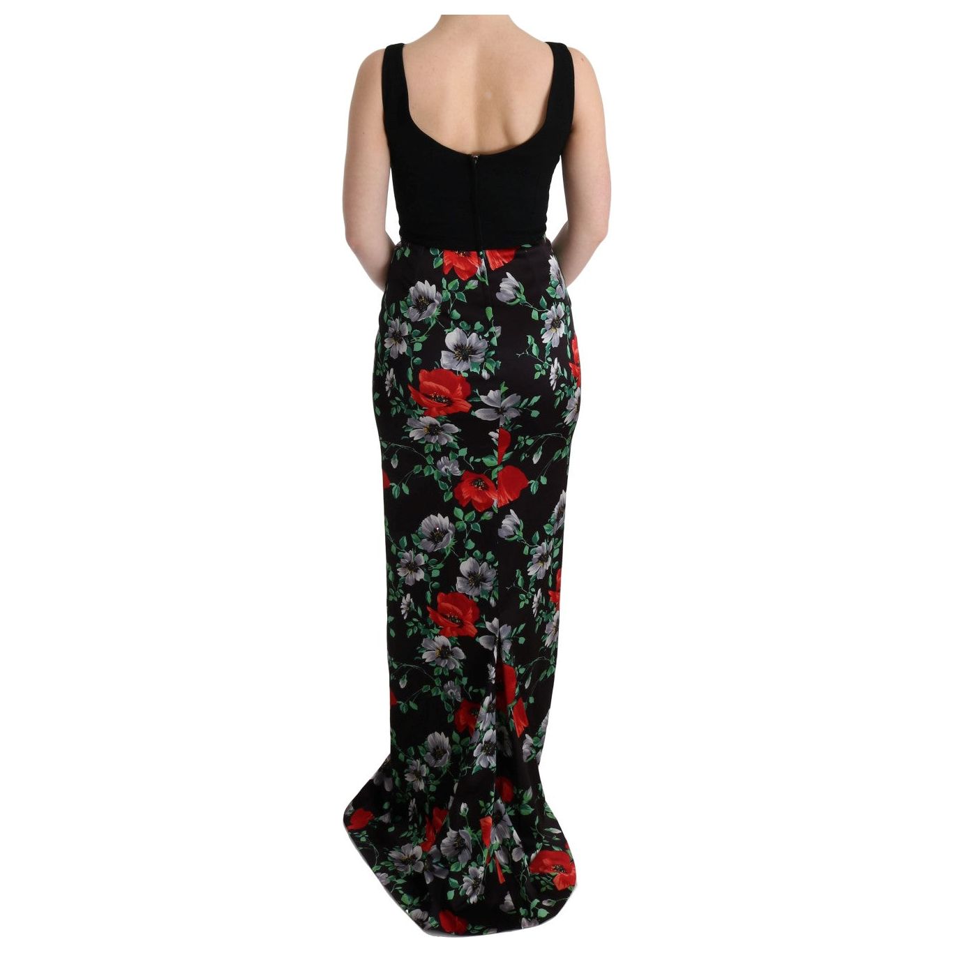 Elegant Floral Sheath Gown