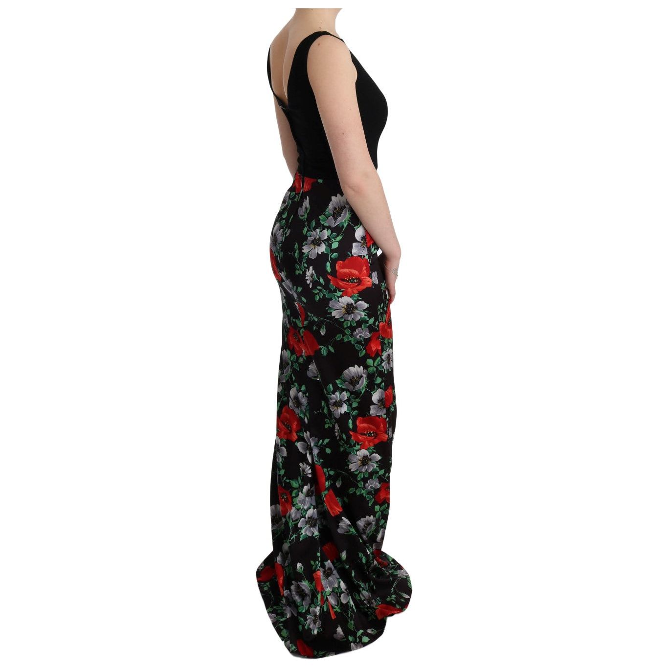 Elegant Floral Sheath Gown