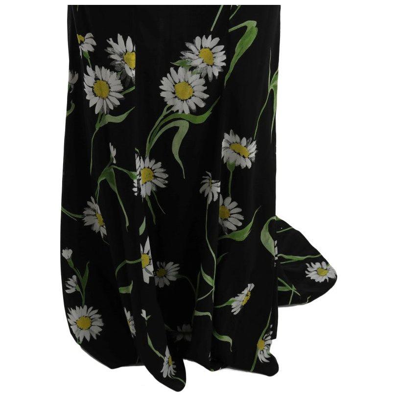 فستان دولتشي آند غابانا بطبعات عباد الشمس بطول كامل