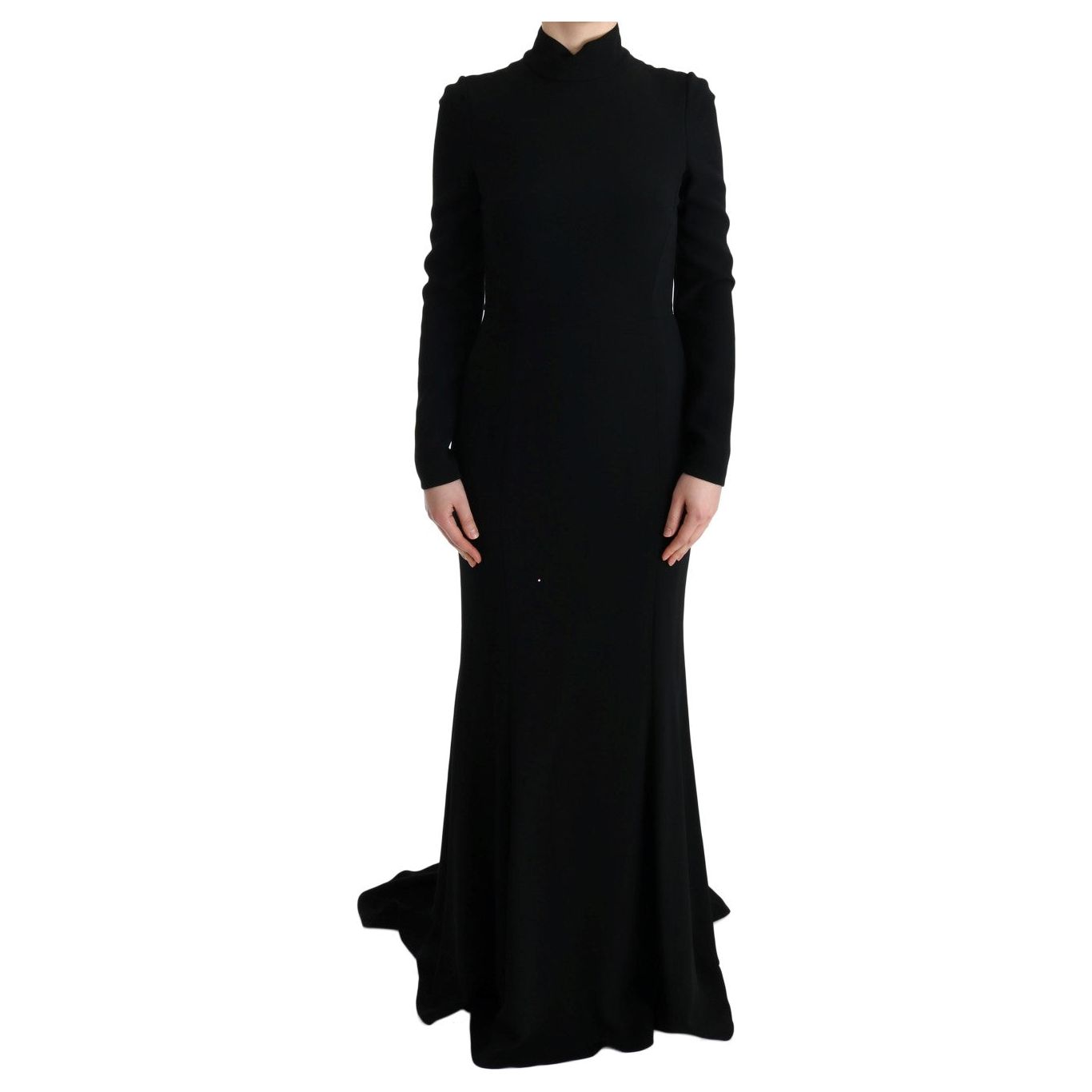 Elegant Full Length Sheath Gown in Black