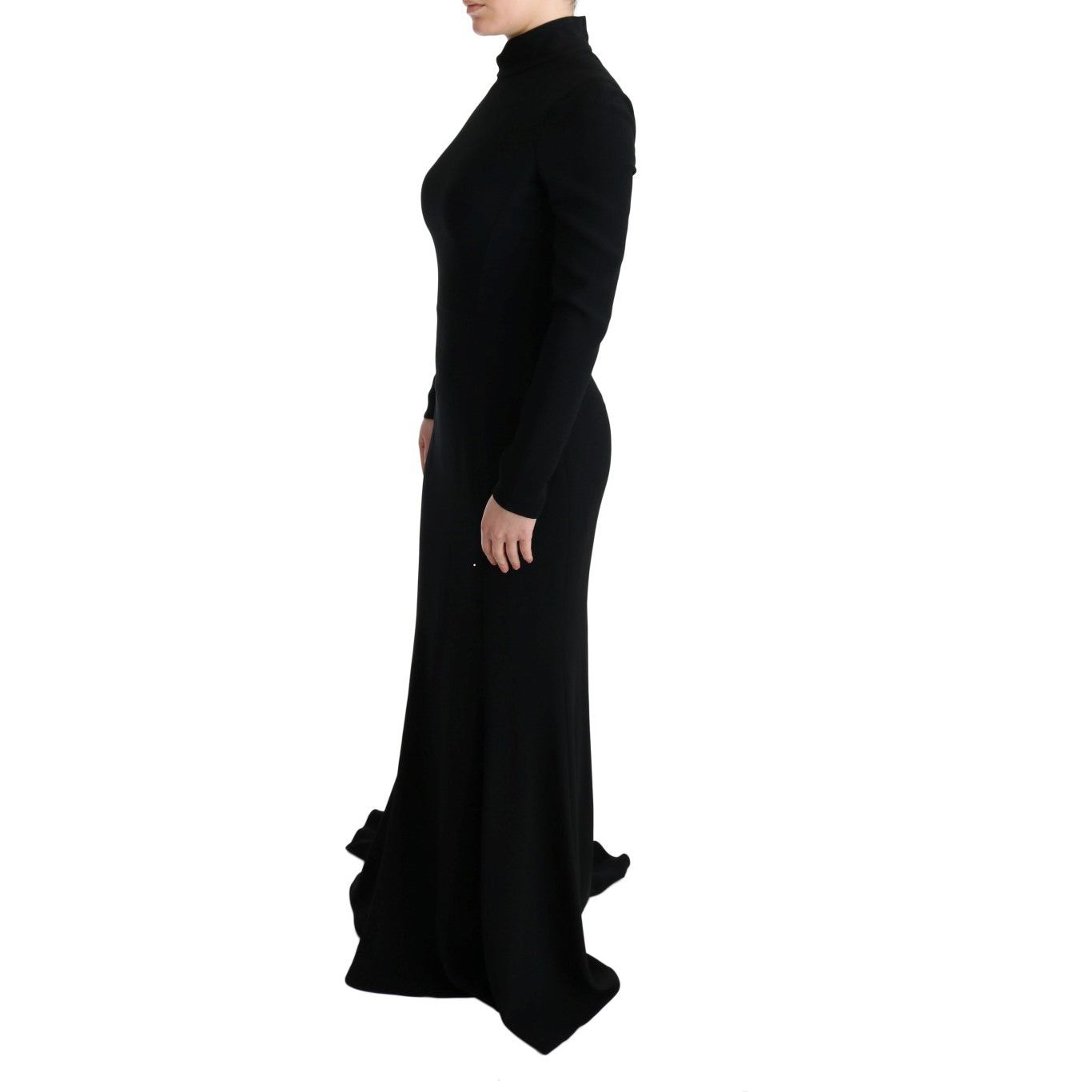 Elegant Full Length Sheath Gown in Black