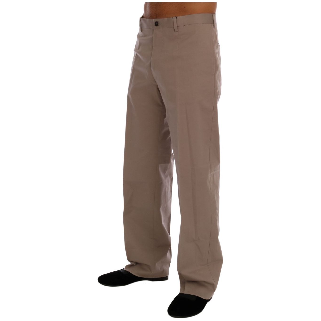 Chic Beige Chinos Casual Pants