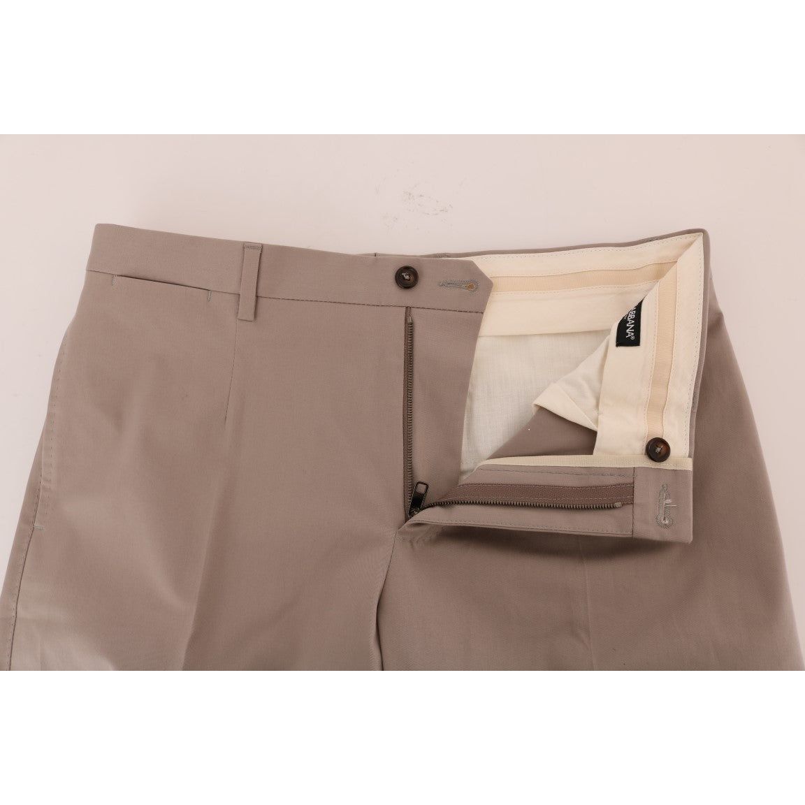 Chic Beige Chinos Casual Pants