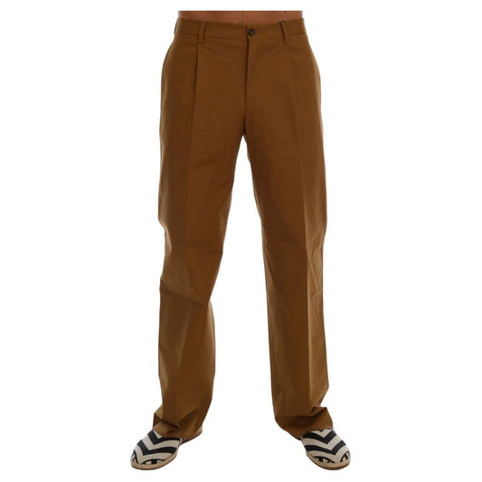 Elegant Brown Formal Trousers for Men