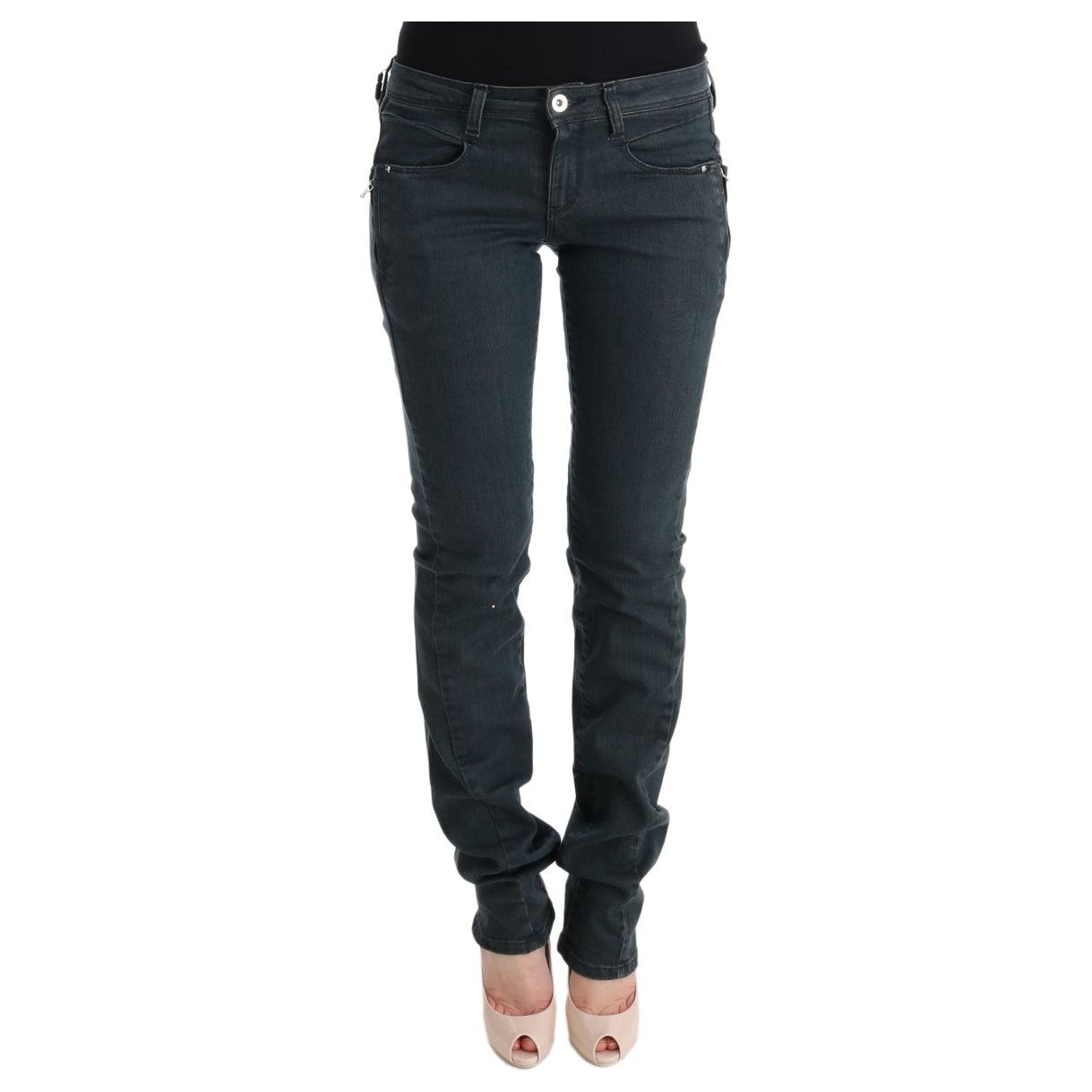 Chic Superslim Gray Cotton Jeans