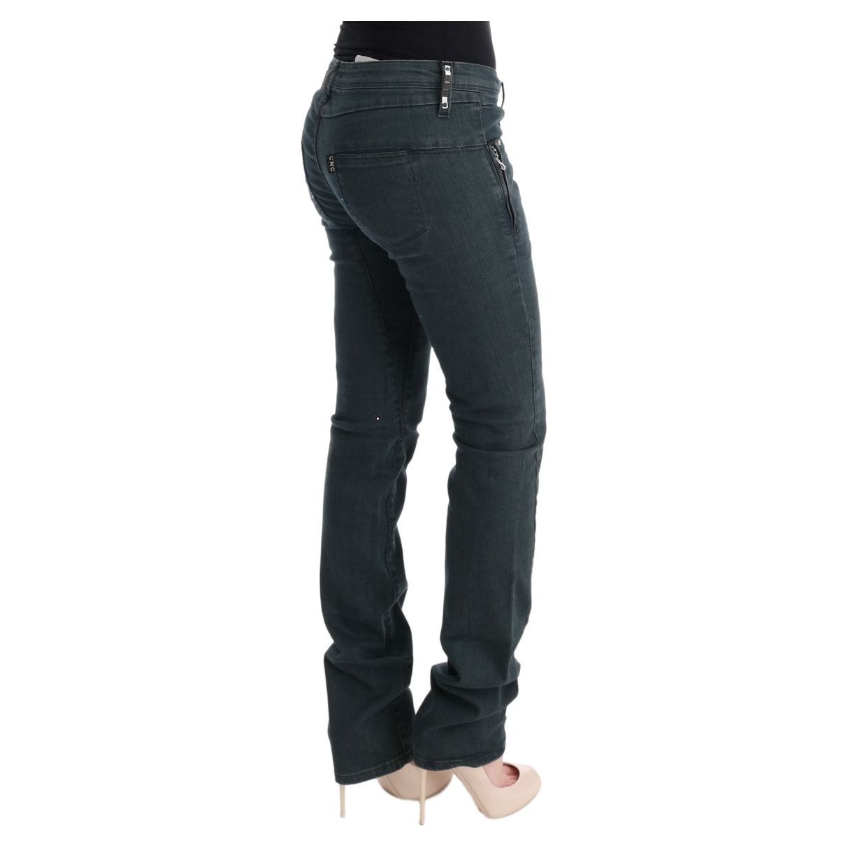 Chic Superslim Gray Cotton Jeans