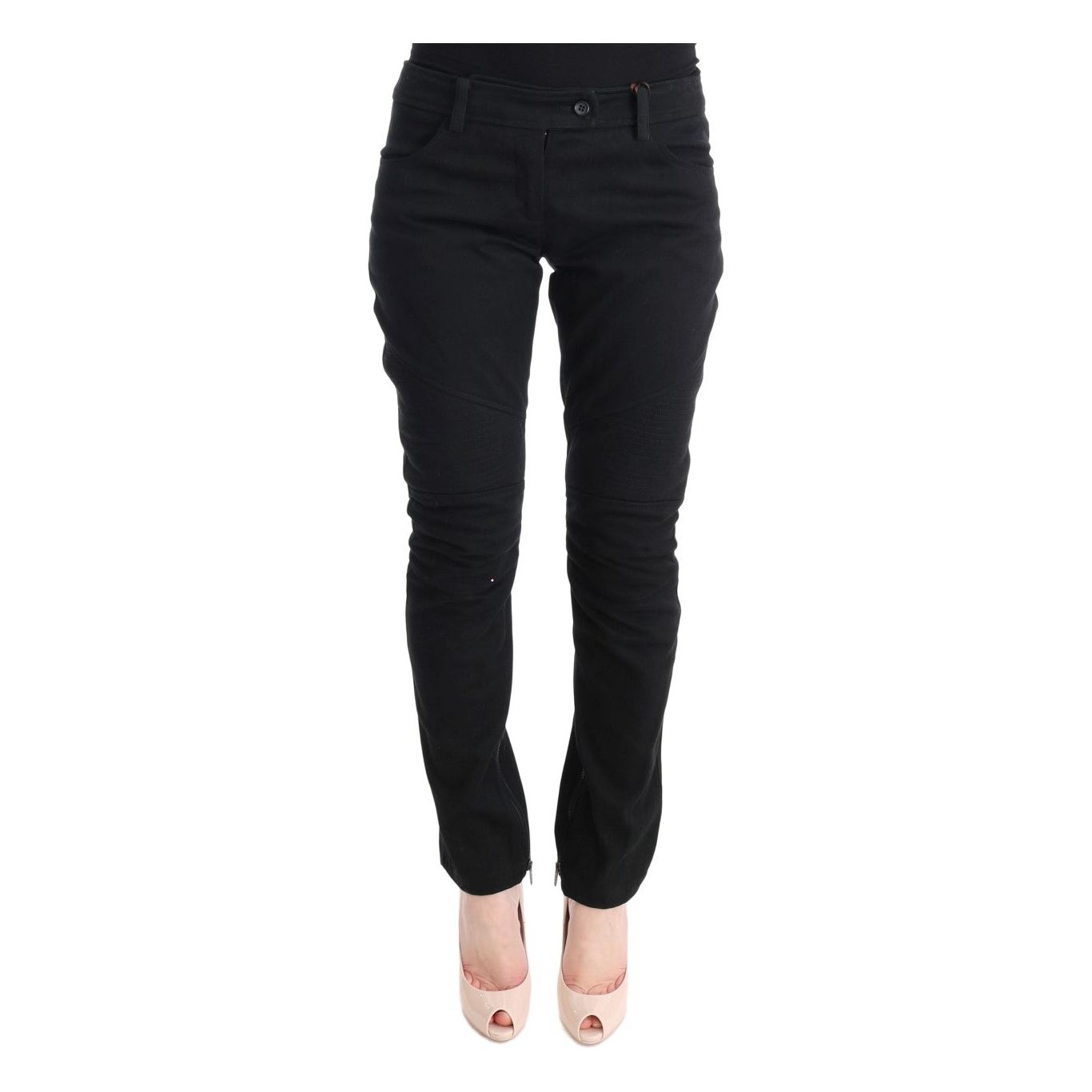 Chic Black Slim Fit Trousers